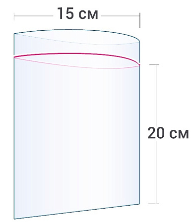 Пакет Zip-Lock 15x20 см 30км 1 шт в Москве и Воронеже
